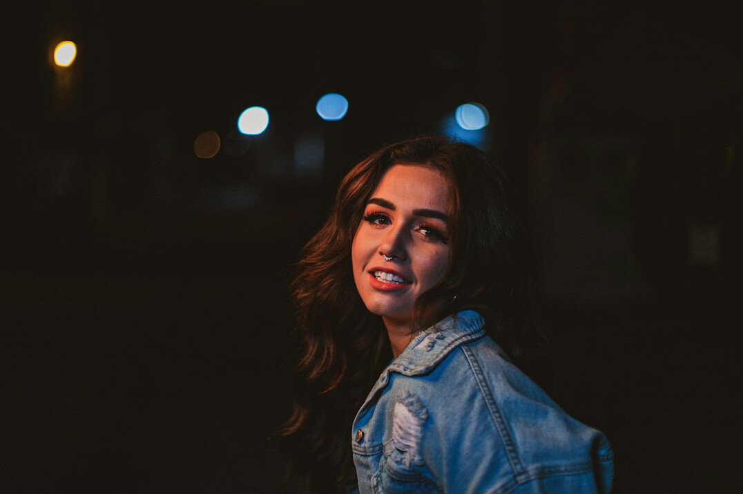 Portrait of a young smiling woman