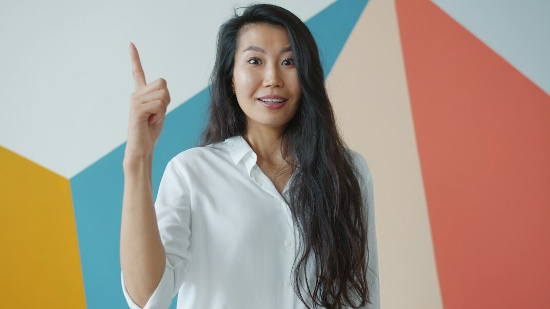 professional woman presenting